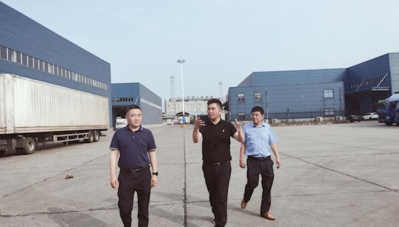 市贸促会党组书记赵帮辉一行调研常德物流行业协会